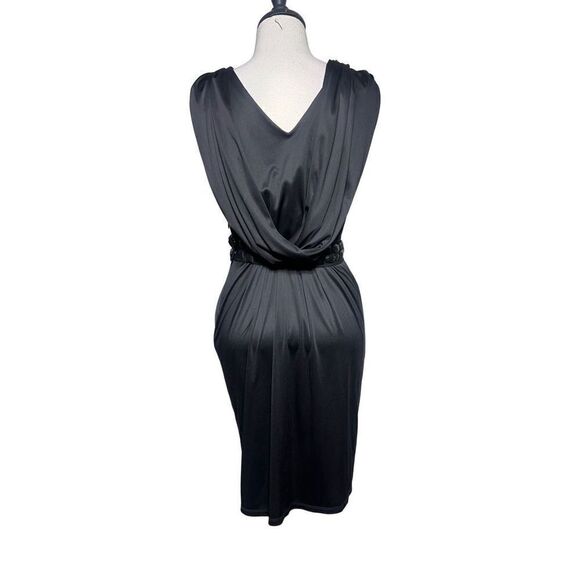 Rachel Roy Sleeveless Black Toga Style Mini Dress Size Small - Picture 5 of 6